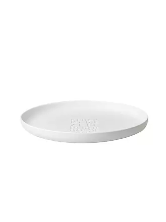 RAEDER | Porzellan Schale GLÜCK 33,5x3,5cm Weiss | 